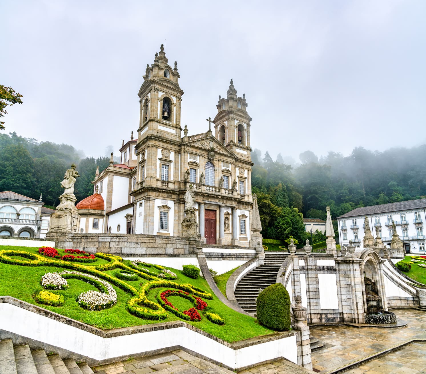 Bom Jesus Do Monte Sanctuary near Braga in Portugal